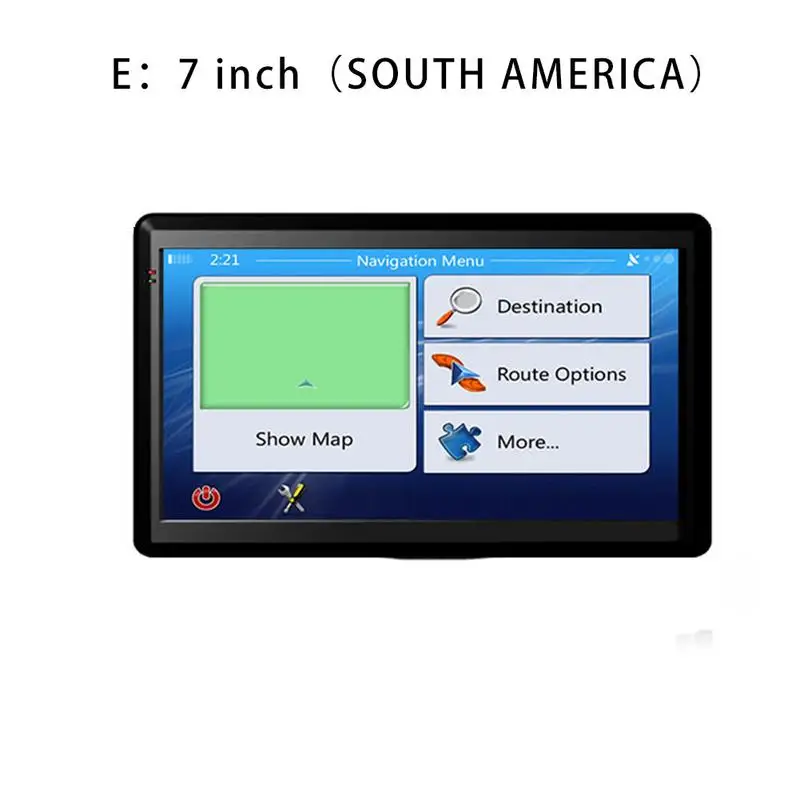 South Americ 7 в автомобиль грузовик gps навигация HD сенсорный экран MP3 MP4 плеер Поддержка США CA ЕС Южная Америка Азия Африка AU NZ Ближний Восток карты - Размер экрана, дюймов: South Americ