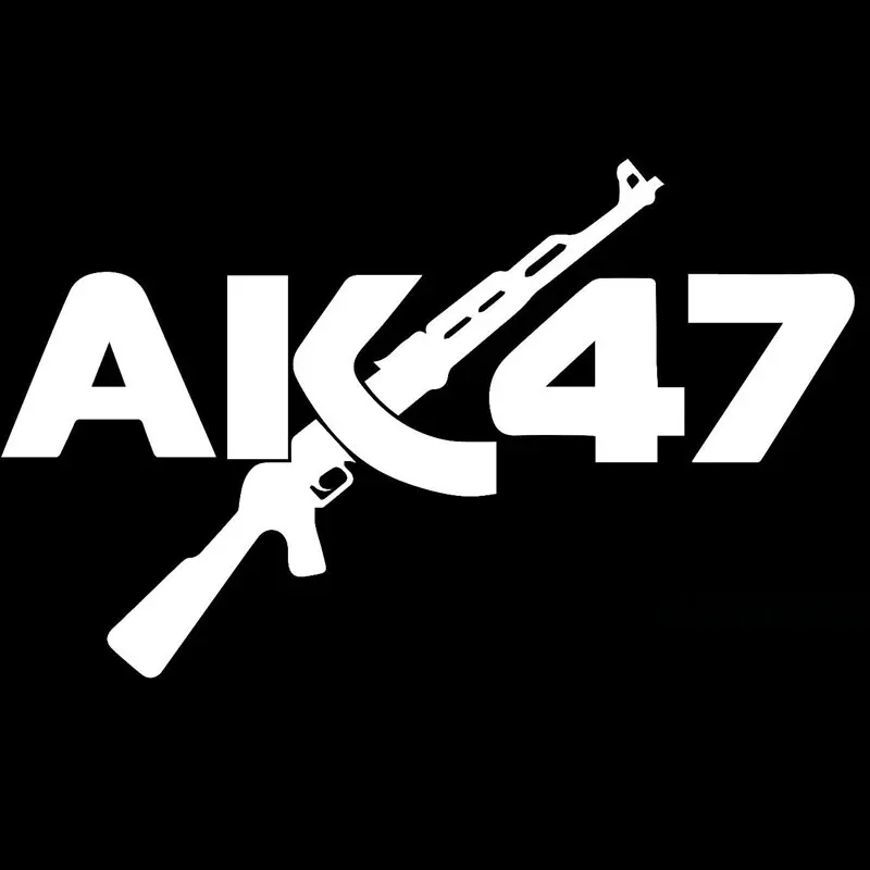 29 2 см * 17 9 AK47 пистолет автомобиль грузовик бампер наклейка на окно автомобиля