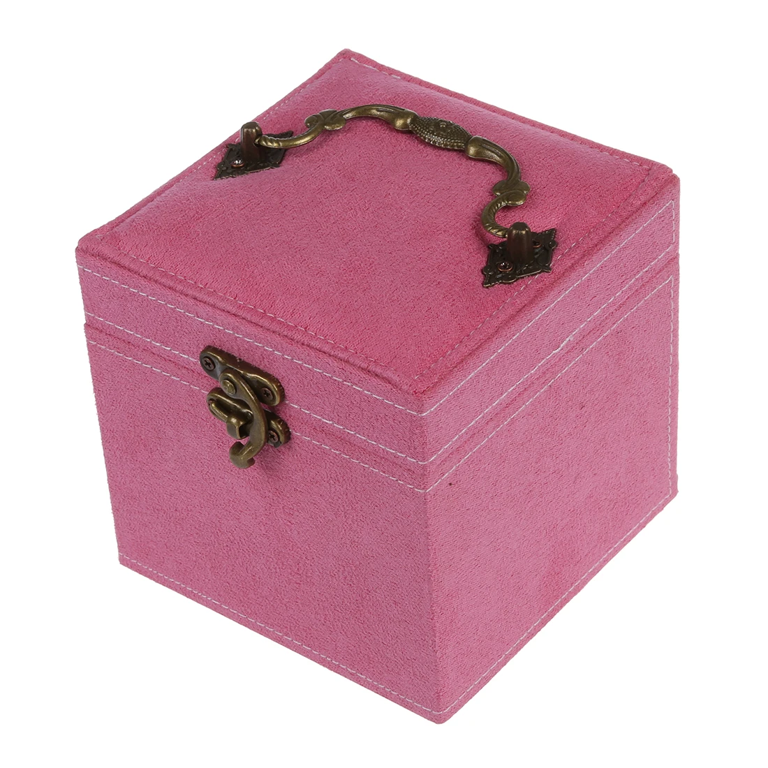 Retro Jewelry Box Case Storage Organizer Makeup with Lock - Pink | Украшения и аксессуары