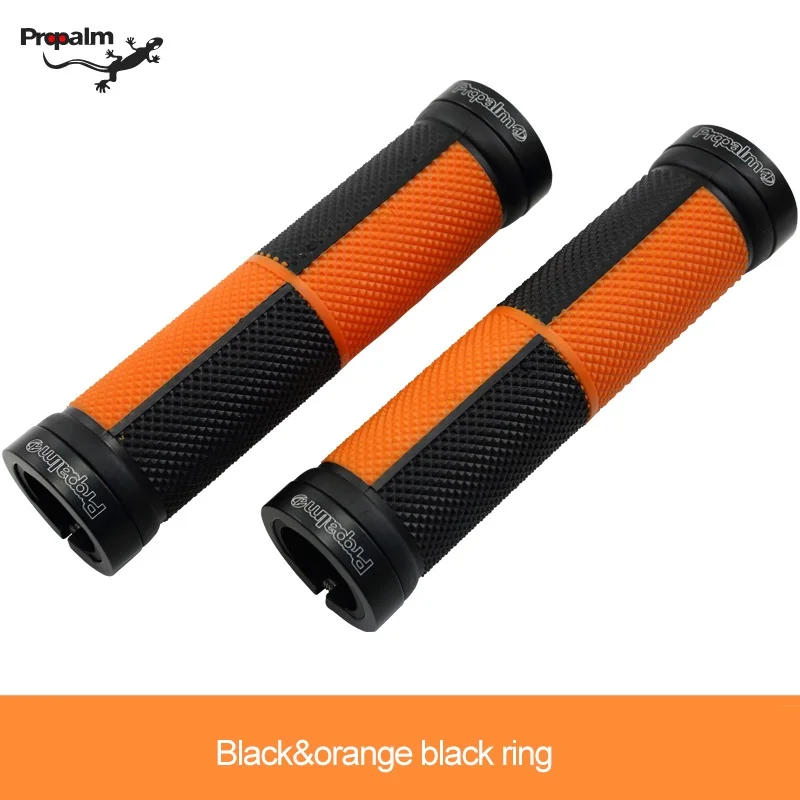 

Propalm HY-B401EP Gecko Bike Handlebar Grips Double Color Lock on Anti-slip Bike Racing Motorcycle Handle Bar Rubber Grip Cover