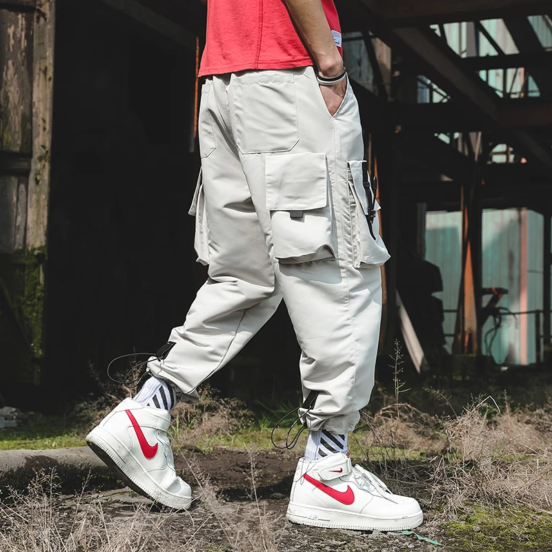 

2019 Men Cargo Harem Pants Mens Casual Joggers Baggy Tactical Trousers Harajuku Streetwear Hip Hop Fashion Sweatpants ABZ470