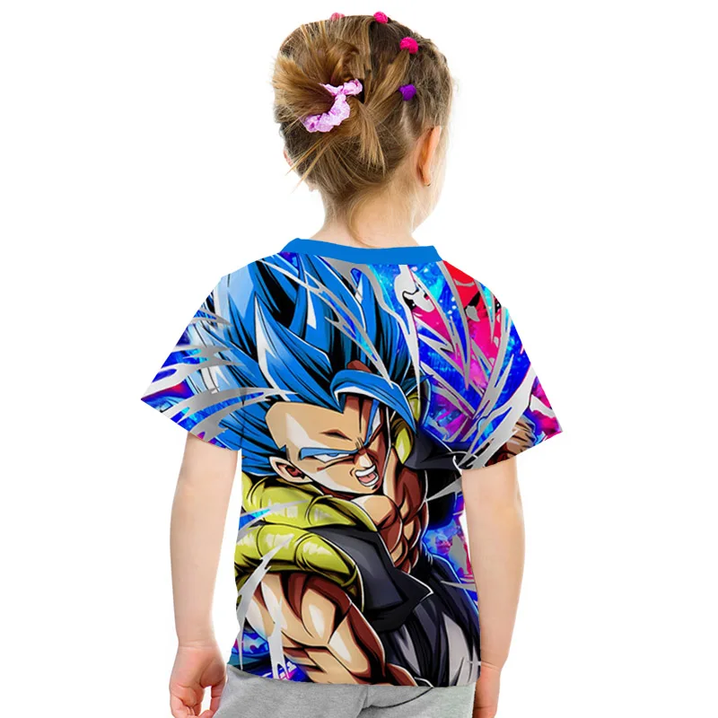 Детская футболка с принтом Dragon Ball Z Ultra Instinct, футболка с 3D принтом «God Son Goku Super Saiyan», мужская летняя забавная футболка с круглым вырезом для родителей и детей