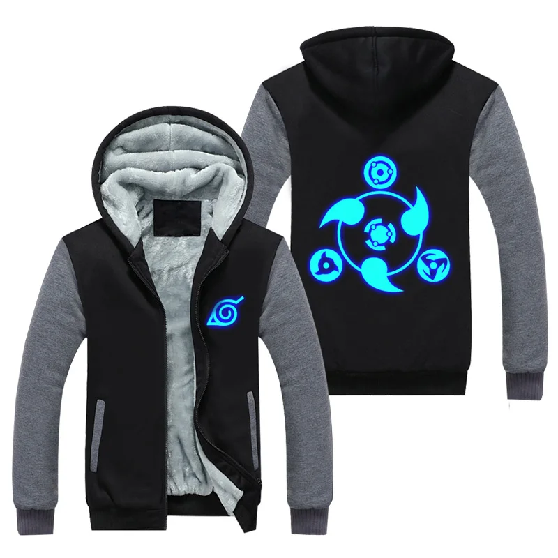 

HOLRAN NARUTO Noctilucent Akatsuki Thicken Jacket Cosplay
