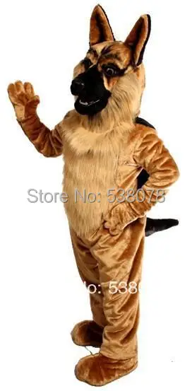 Костюм-талисман немецкий Шепард с собакой на заказ для взрослых модель SW731