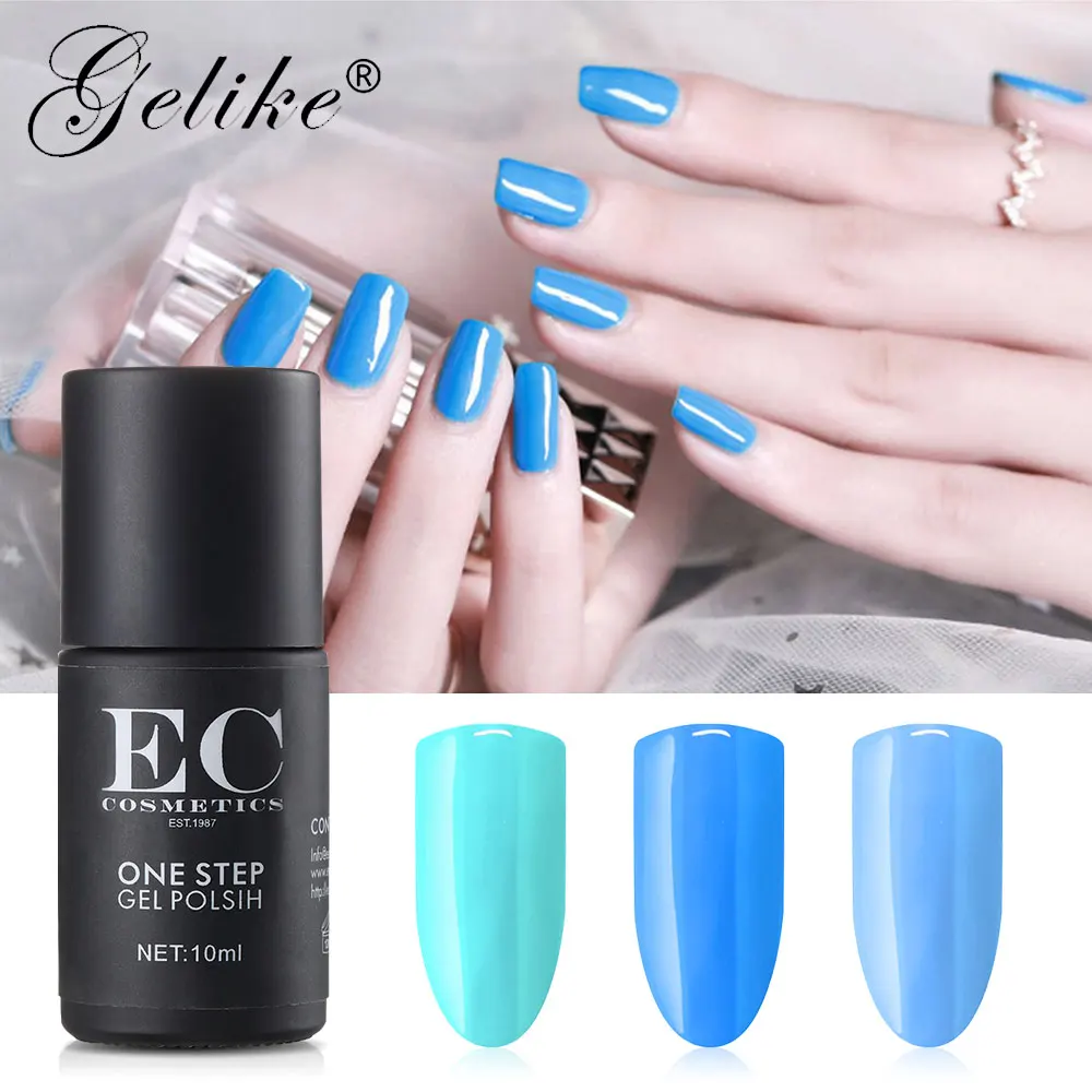Nail Designs Multi Color Gel Polish Varnish One Step Uv Light Long Lasting In 1 Starter System Manicure Salon Use | Красота и