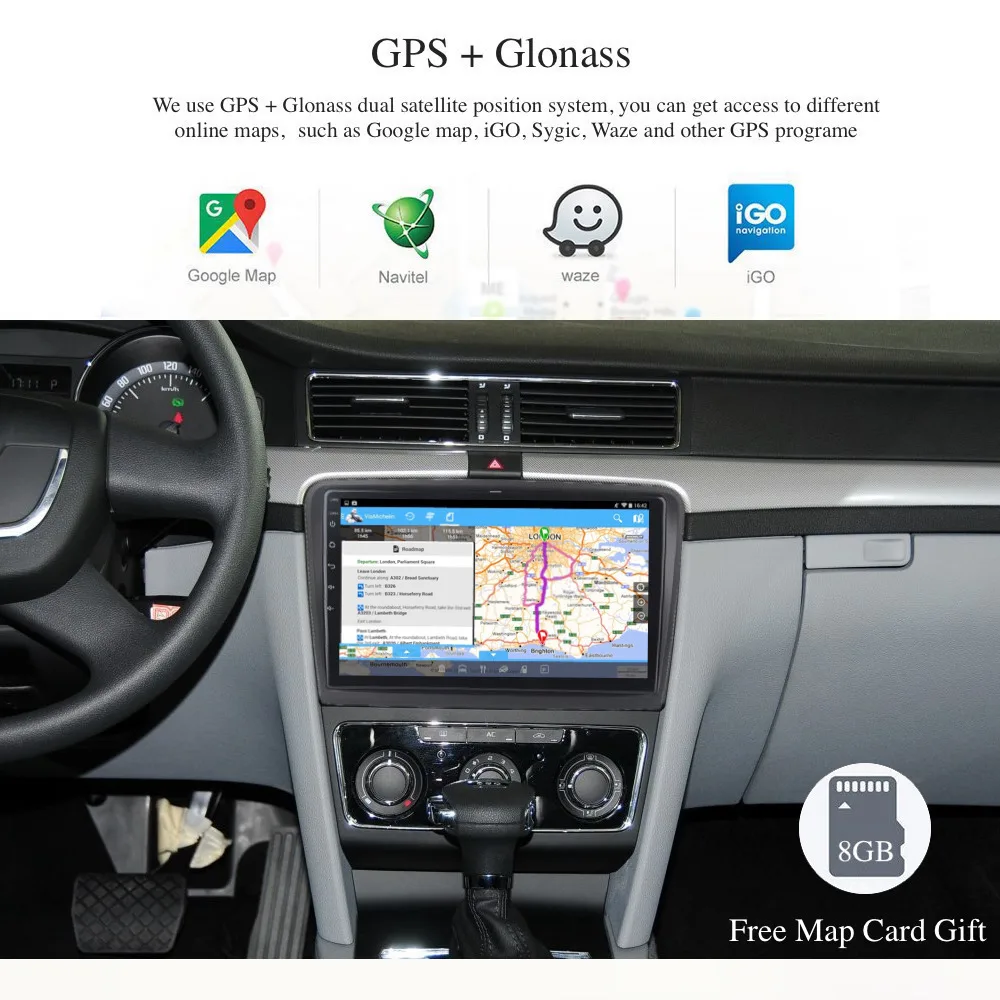 10 2 "автомобильное радио GPS Android 8 0/7 1 для Skoda Superb Multimedia 2008 2009 2010 2011 2012 встроенный WIFI