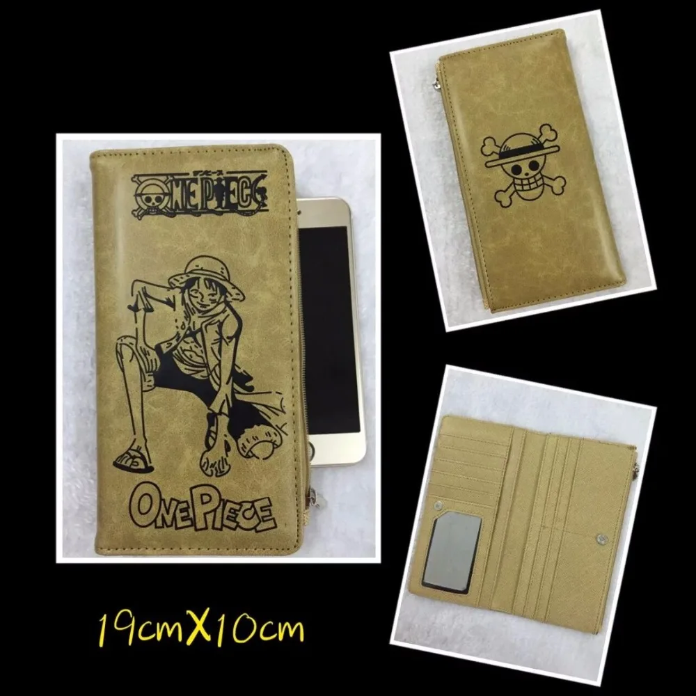 Одна штука кошелек Luffy пиратский череп голова кошельки с рисунками из комиксов