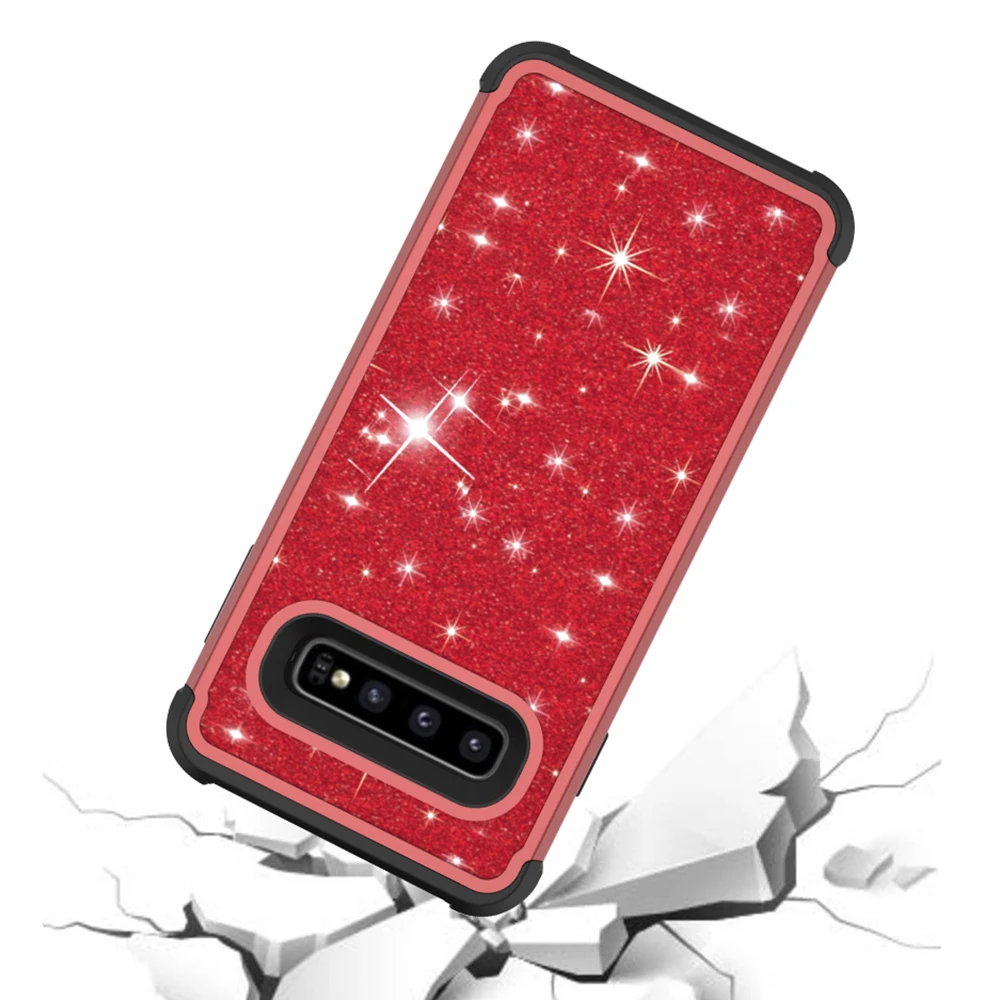 Чехол с блестками для Samsung Galaxy S10 Plus S 10 plus защитный чехол 10s 7plus 9 8 Aamsung |