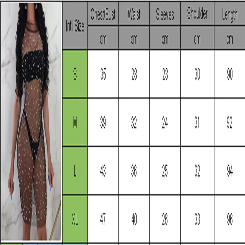 

New Style Women Cover-Ups Sexy Perspective Sequin Transparent Summer Swimming Wear Bathing Hollow Out See Through Fashion 2019