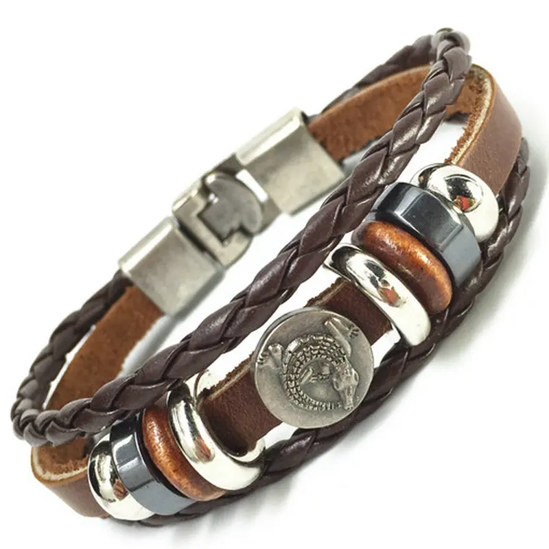 2016 панк Винтажный Череп Скелет пятиконечная звезда крест очаровательные манжеты