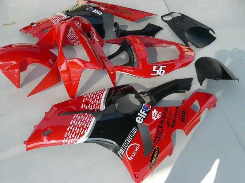 Custom Injection mold Fairing kit for KAWASAKI Ninja ZX6R 636 03 04 ZX 6R 2003 2004 ABS Hot red black Fairings set+gifts KE32 | Автомобили