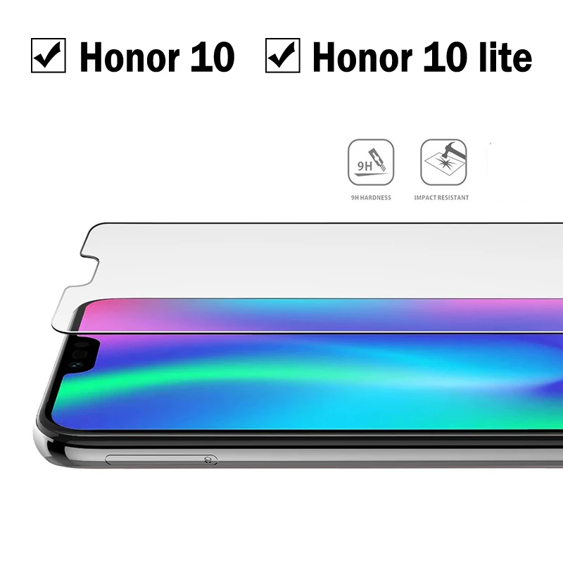Защитное стекло для honor 10 Huawei lite защита экрана p20 закаленное 2.5d 9h закаленная