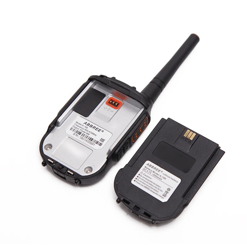 Abbree A-168 Mini Portable Walkie Talkie with Hidden Display 128 Channels UHF 400-470MHz USB Charger Ham CB Radio Two Way Radios | Мобильные