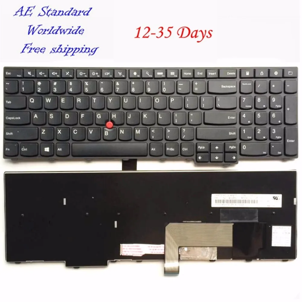 Черная новая английская клавиатура для ноутбука Lenovo ThinkPad E531 L540 W540 T540 T540P E540 W550 W541 с