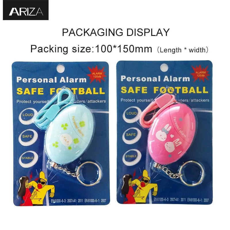 Ariza 2 шт. персональная тревожная сигнализация Самозащита мини брелок аварийная