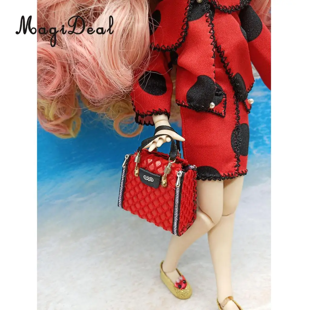 Милая модная сумочка ручной работы для 1/6 девочек куклы BJD Licca куклы блайз украшения игрушки подарки красный