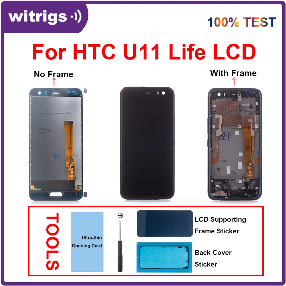 Для HTC U11 Life LCD дисплей кодирующий преобразователь сенсорного экрана в сборе