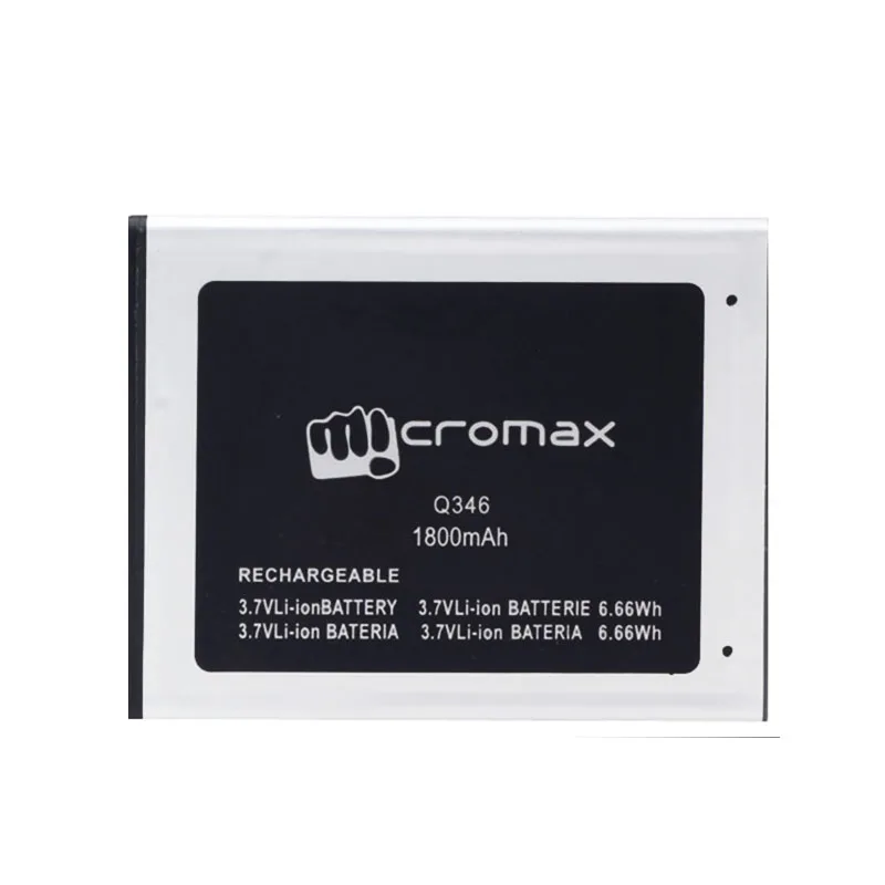 1 шт. высокое качество 3 7 в 1800 мАч батарея для Micromax Q346 телефон наличии|Аккумуляторы