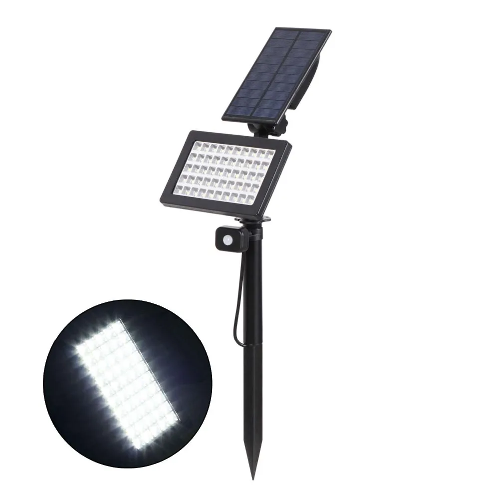 T-SUNRISE 50 светодиодов Солнечный уличный датчик движения питание садовые огни IP44 Водонепроницаемая декоративная лампа для сада точечные солнечные огни