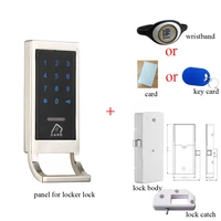 free shipping safety electronic cabinet lock keyless rfid 125khz digital touch keypad password cabinet lock for private locker