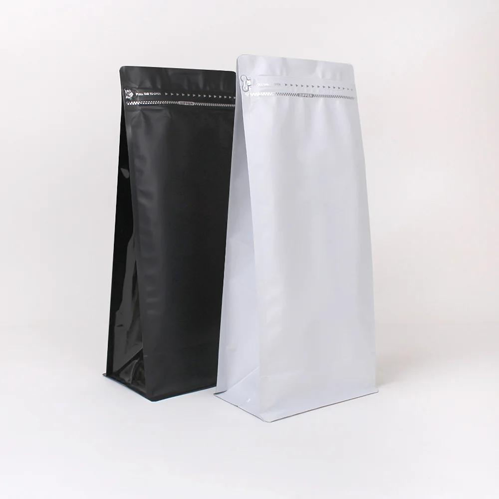 

10pcs 145*335*100mm Eight side sealing aluminum foil self sealing bag stand up pouches for tea snacks wholesale