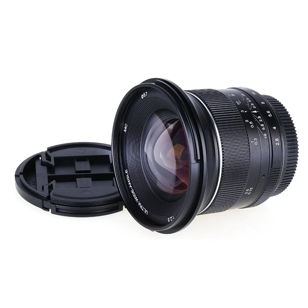 Новый 12 мм f/2 8 ручной широкоугольный объектив для Sony E Mount Fujifilm Olympus Panasonic M4/3 Canon EOS M