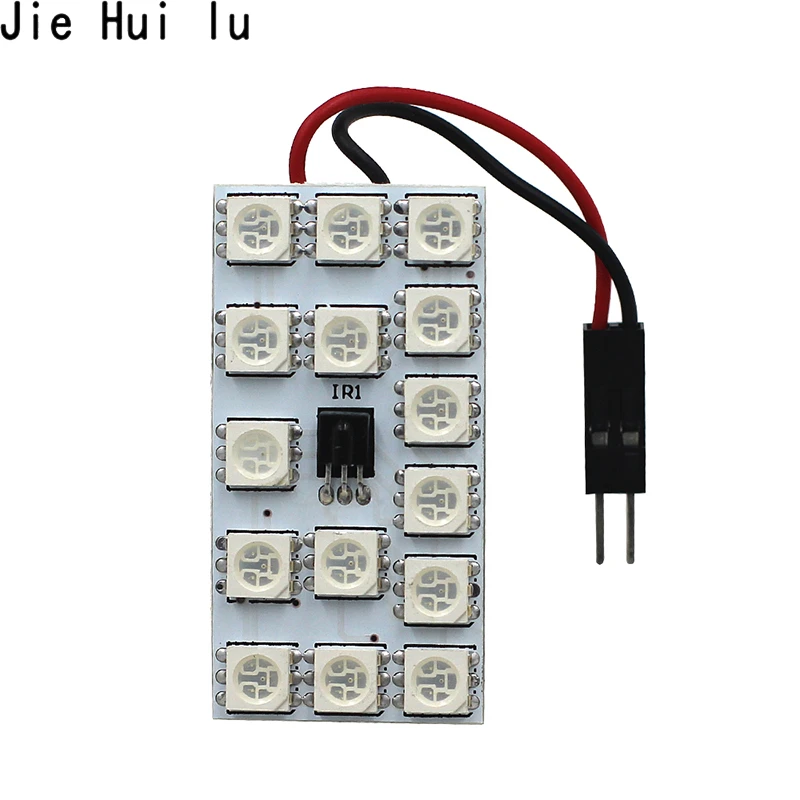 1 комплект T10 RGB 5050 12 SMD 15 24 36 Пульт дистанционного управления Rgb Светодиодная
