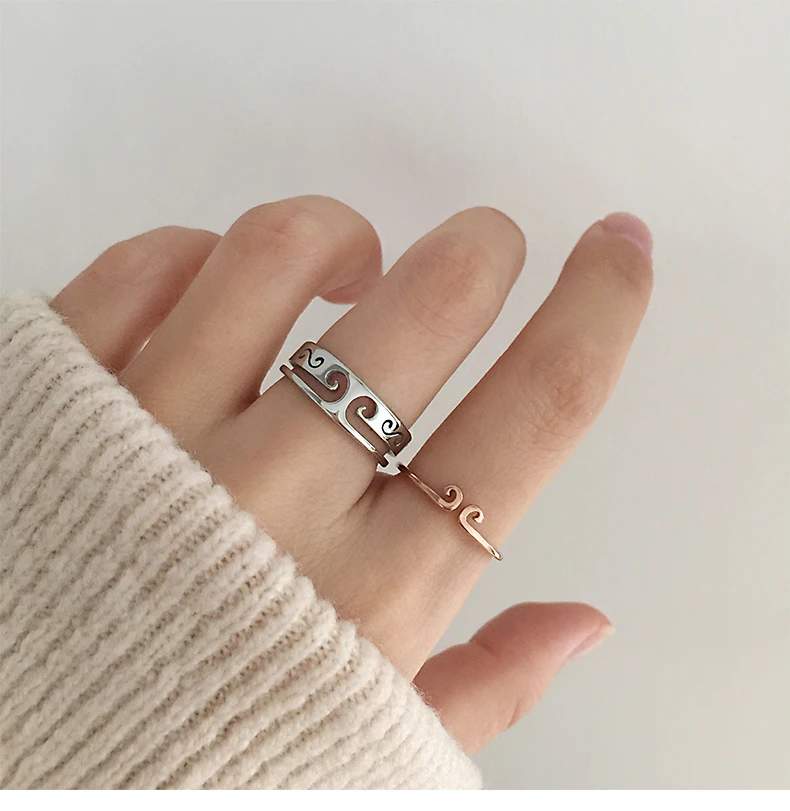 

2 шт./компл. Титан Сталь Король обезьян магическое двойные кольца для влюбленных, Для женщин пара кольцо ювелирные изделия