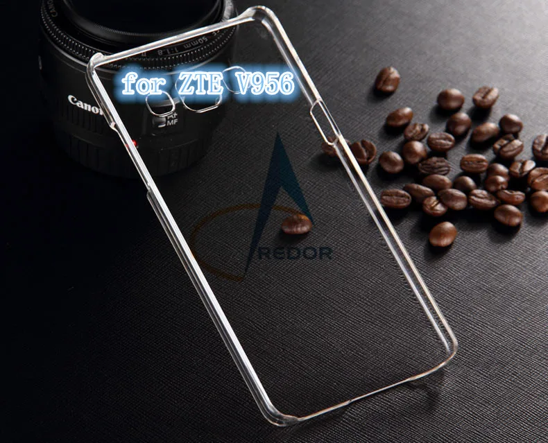 Для zte v956 case новый прозрачный жесткий пластик кристалл shell ясно роскошные
