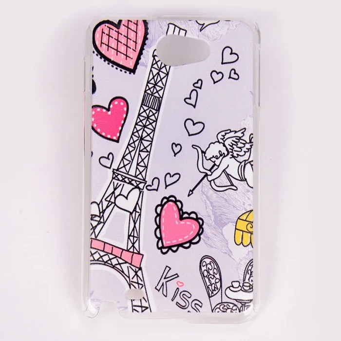 Окрашенный эйфелева башня дизайн чехол для Samsung Galaxy Note i9220 1 шт. крышка Samaung|case case|case