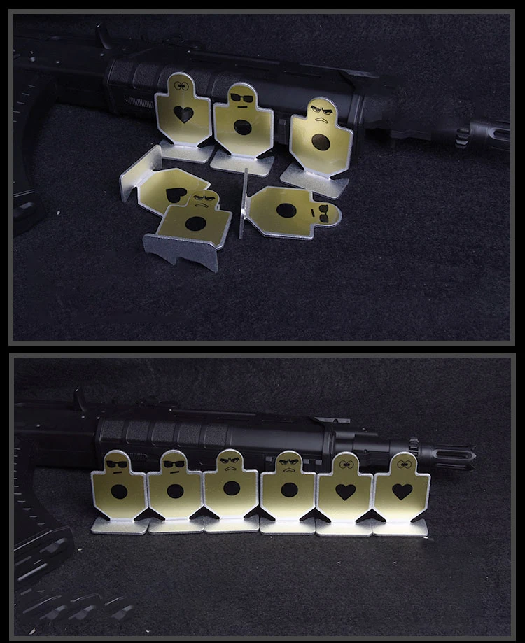 6 шт. тактический страйкбол Rarget металлическая мишень тренировочная доска