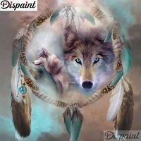 dispaint full squareround drill 5d diy diamond painting animal wolf scenery embroidery cross stitch 3d home decor gift a11248