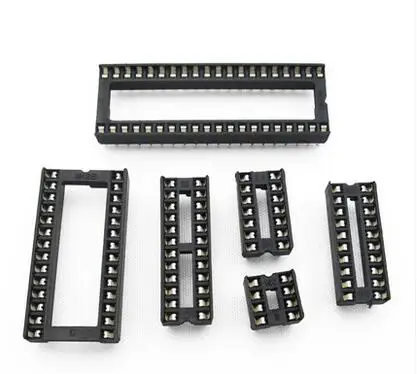 

Free Shipping DIP-8P 6P 14P 16P 18P 20P 24P 28P 32P 40P DIP IC Sockets Adaptor Solder Type Socket DIP40