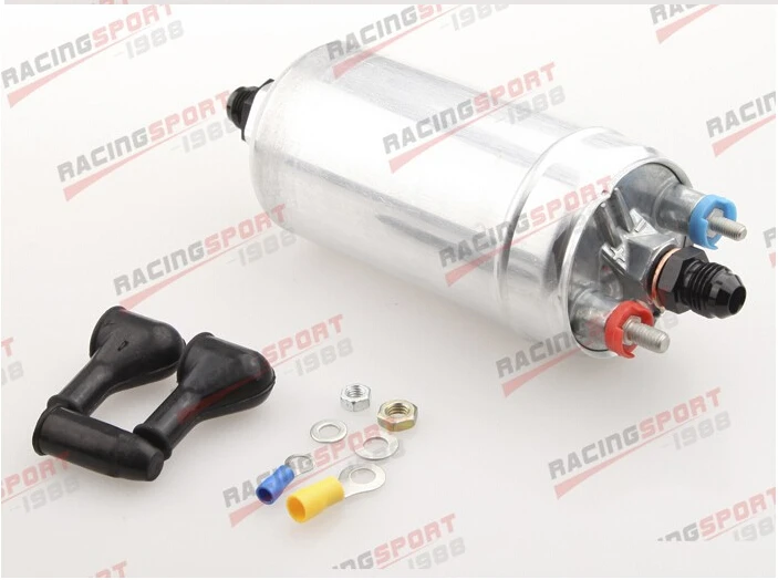 

Top Quality External Fuel Pump 044 For Bosch+8AN Inlet 6AN Outlet Adapter Black