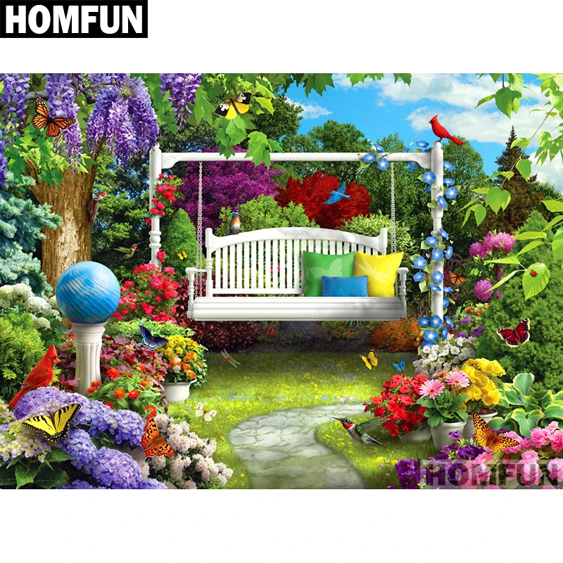 Набор для алмазной вышивки HOMFUN A01702 картина сделай сам из квадратных/круглых