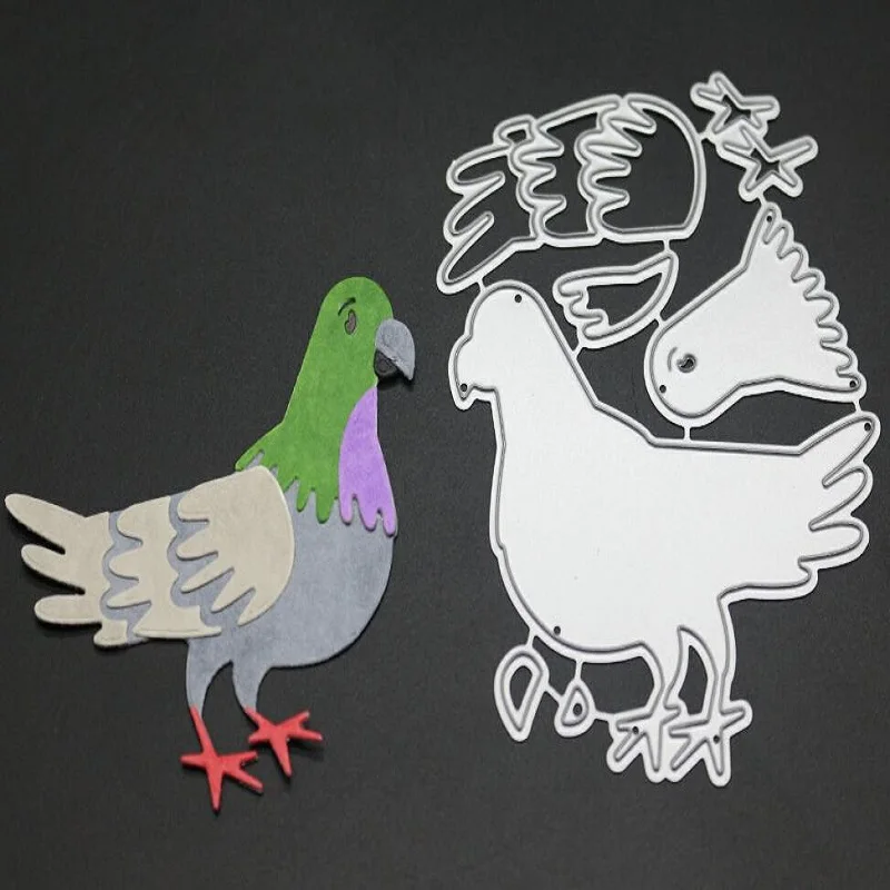 Pigeon резки металла умирает для DIY Скрапбукинг albulm фото штамп ремесло подарок сталь