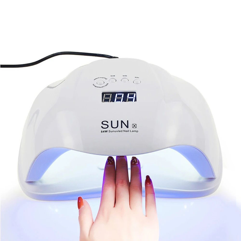 Светодиодный УФ лампа SUN X 54 Вт Сушилка для ногтей 36 светодиодный s сушилка