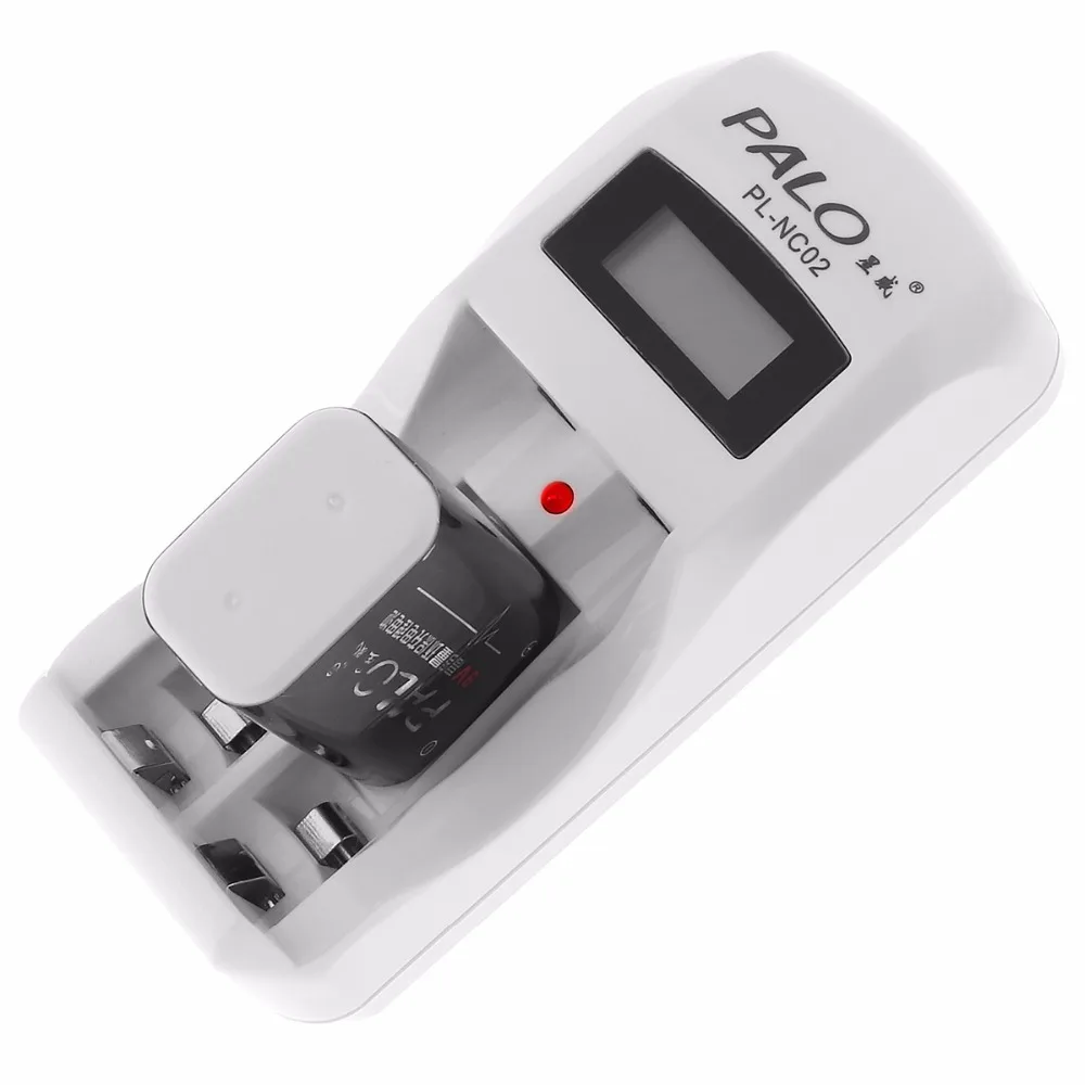 Смарт зарядное устройство PALO 2 независимых канала с ЖК дисплеем для литий