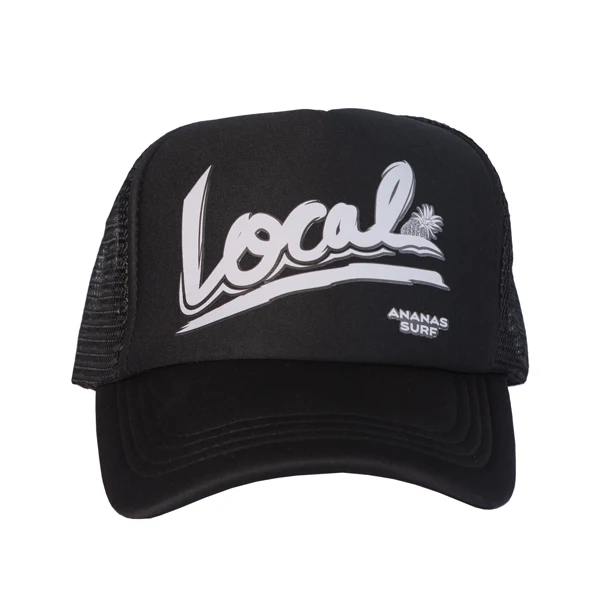 Black Big Logo Ananas, пляжная кепка для серфинга, snapback, с сетчатыми поролоновыми полями, кайт для серфинга, для водных видов спорта, солнцезащитные шляпы для мужчин и женщин, Кепка для водителя грузовика, Кепка для мальчиков и девочек - Цвет: Black Big Logo