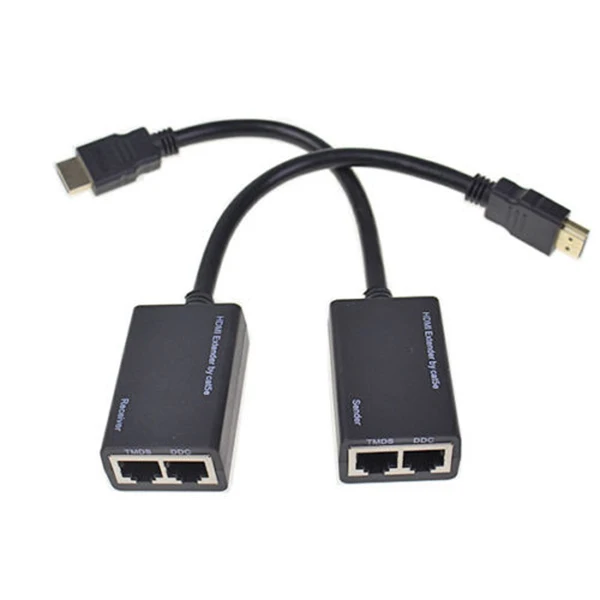 New Hot HDMI Over CAT5e CAT6 LAN Ethernet Balun Extender Repeater Up to 100ft 1080P NV99 | Мобильные телефоны и