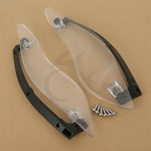 Прозрачные Боковые Крылья Лобовое стекло дефлекторы воздуха для Harley Davidson Touring