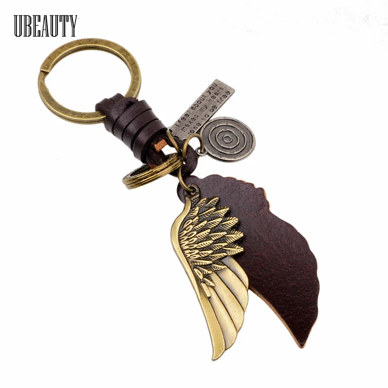 Европейская Мода Ювелирные Изделия Кожа Любовь Брелок Простой Творческий Сплав