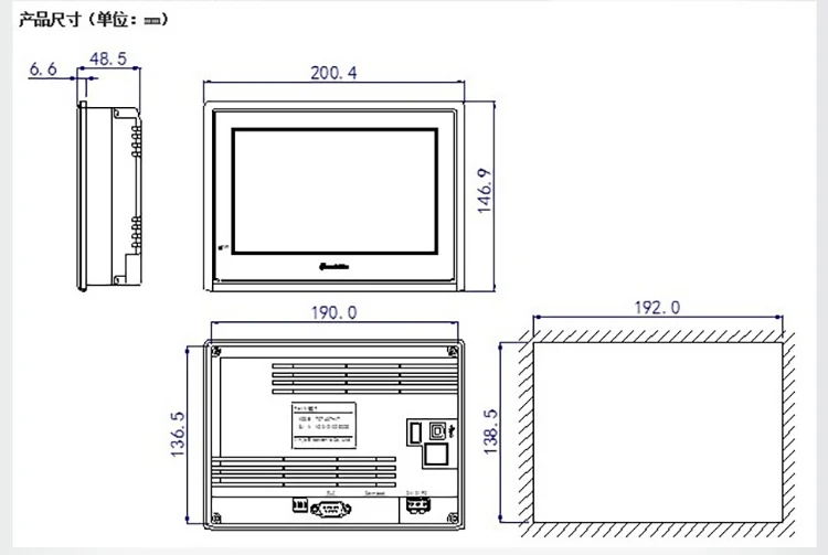 

Xinjie touch screen TG765-XT-C 7 inch touch screen interface Integrated PLC & HMI in one unit OUCHWIN