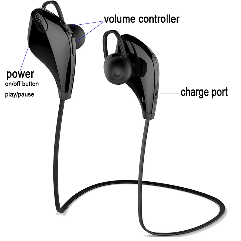 BONWAYE беспроводные Bluetooth наушники для телефона спортивные Blutooth CSR V4.2 iPhone Samsung