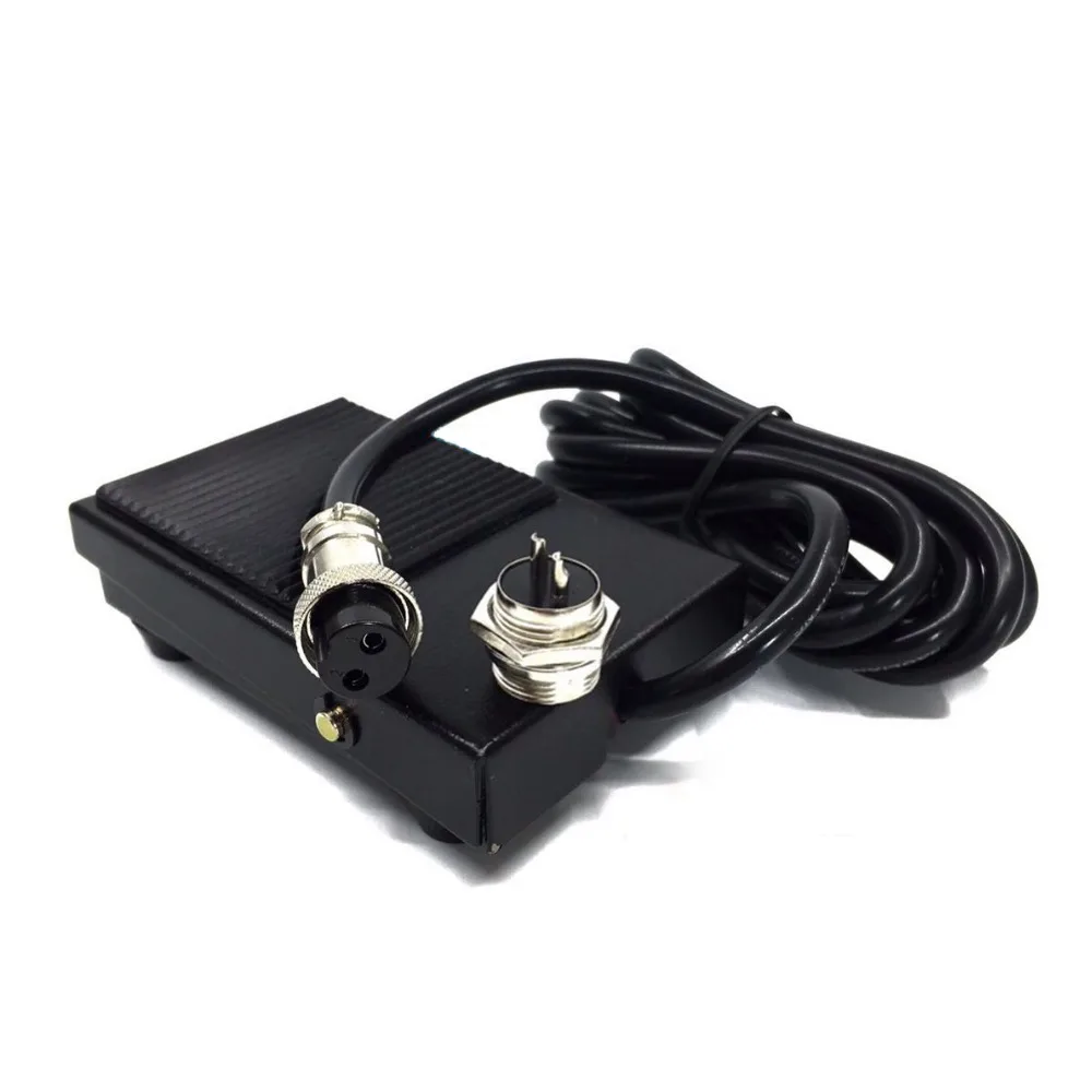 Педаль с ножным переключателем и авиационным штекером на 2/3 штырьков для