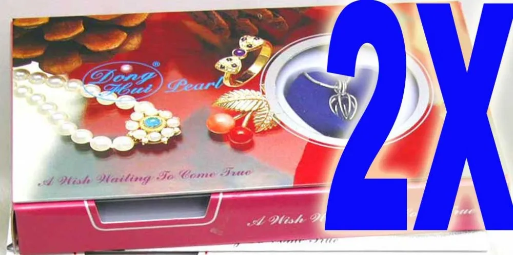 Фото Распродажа популярных подарков! оптом 2X коробки жемчужное ожерелье Подарочный