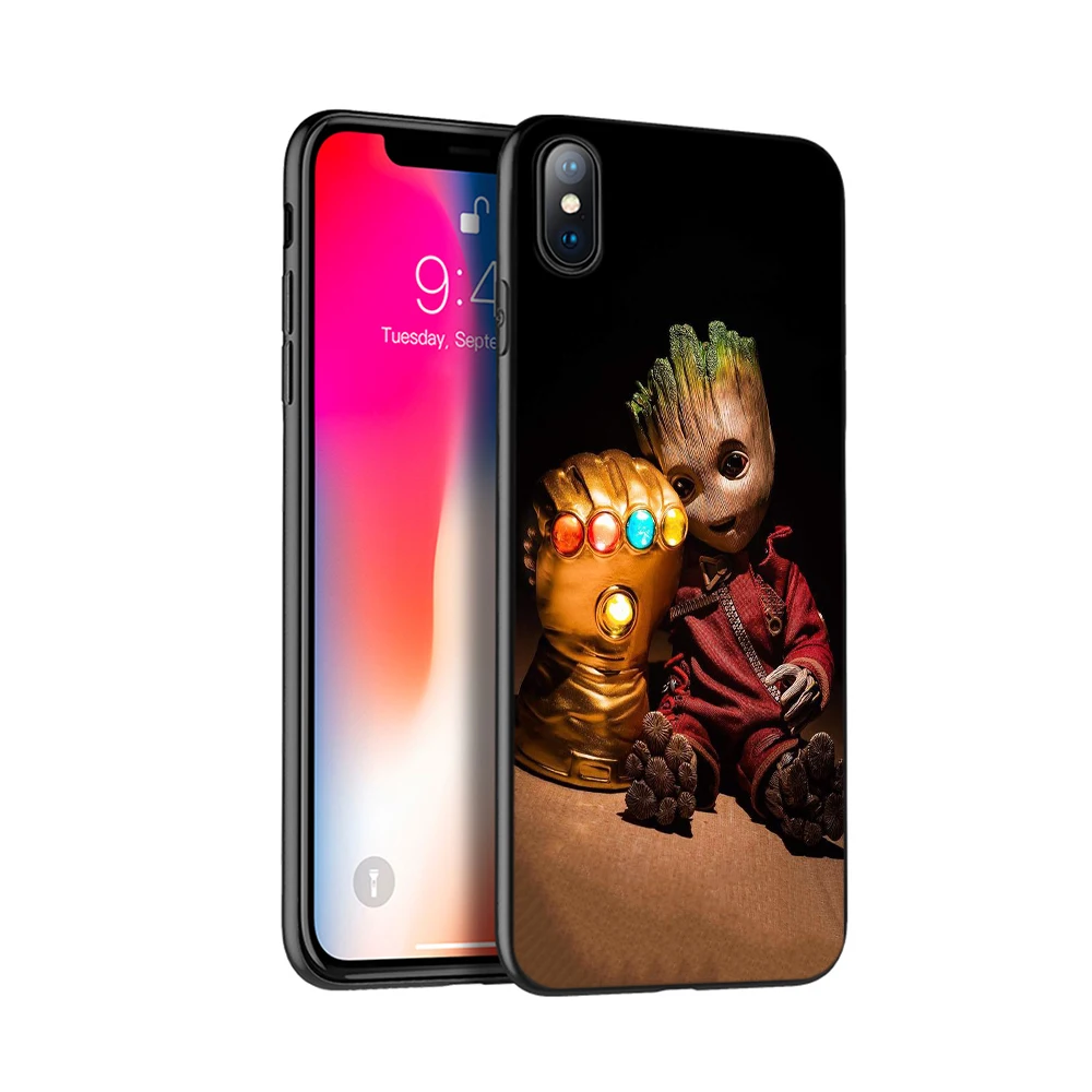 17743 Черный чехол ТПУ для iphone 5 5s se 6 6s 7 8 plus x 10 чехол силиконовый чехол для iphone XR XS 11 pro MAX чехол Marvel superheroes - Цвет: 17743