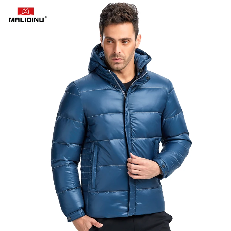 MALIDINU 2022 New Collection Men Down Jacket 70% White Duck Down Winter Down Coat Parka Thick Jacket European Size Free Shipping