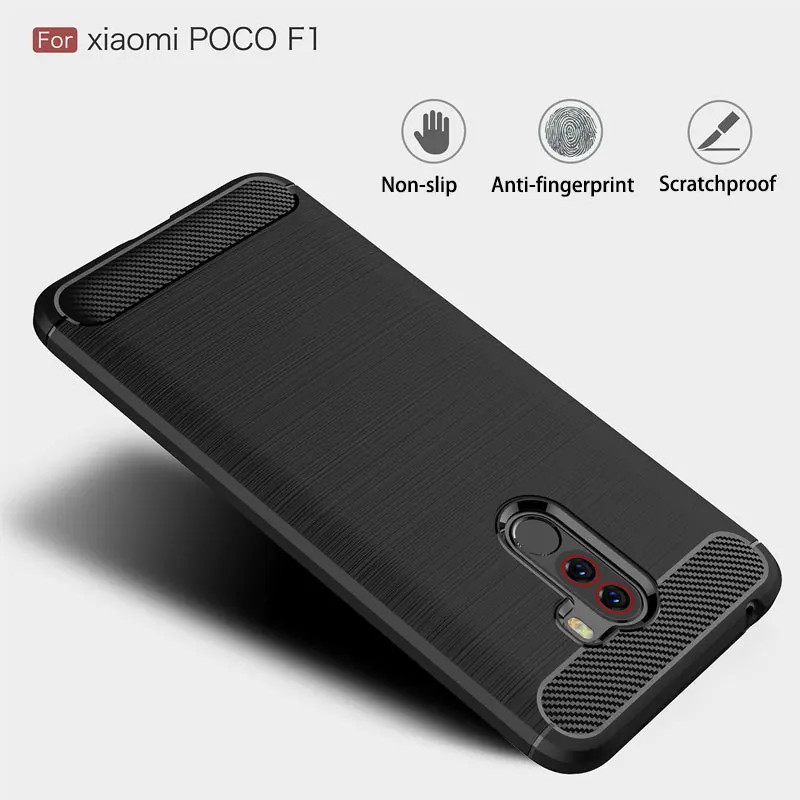 Мягкий защитный чехол из ТПУ Для xiaomi pocophone f1 силиконовый матовый нескользящий для