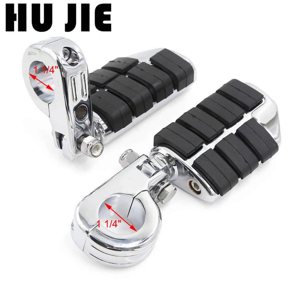Мотоцикл 1.25" 32мм Хайвейная Полка для Ног с Креплением для Harley Sportster Softail Suzuki Yamaha Honda GoldWing GL1500.